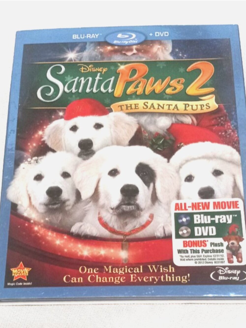 Disney Santa Paws 2 The Santa Pups Blu-ray + DVD Combo Pack 2012 Family G